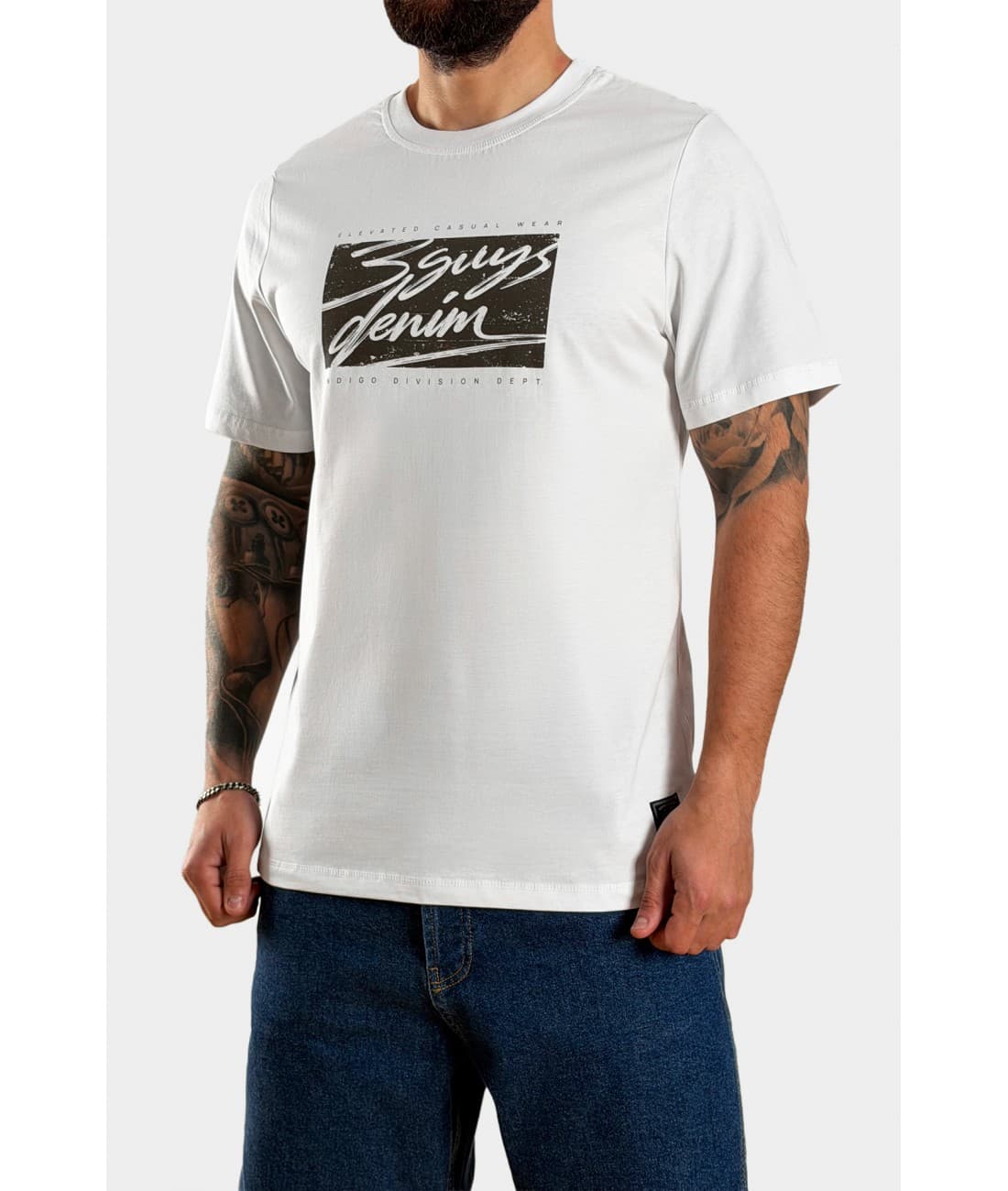 3GUYS ROWAN T-SHIRT WHITE 5160
