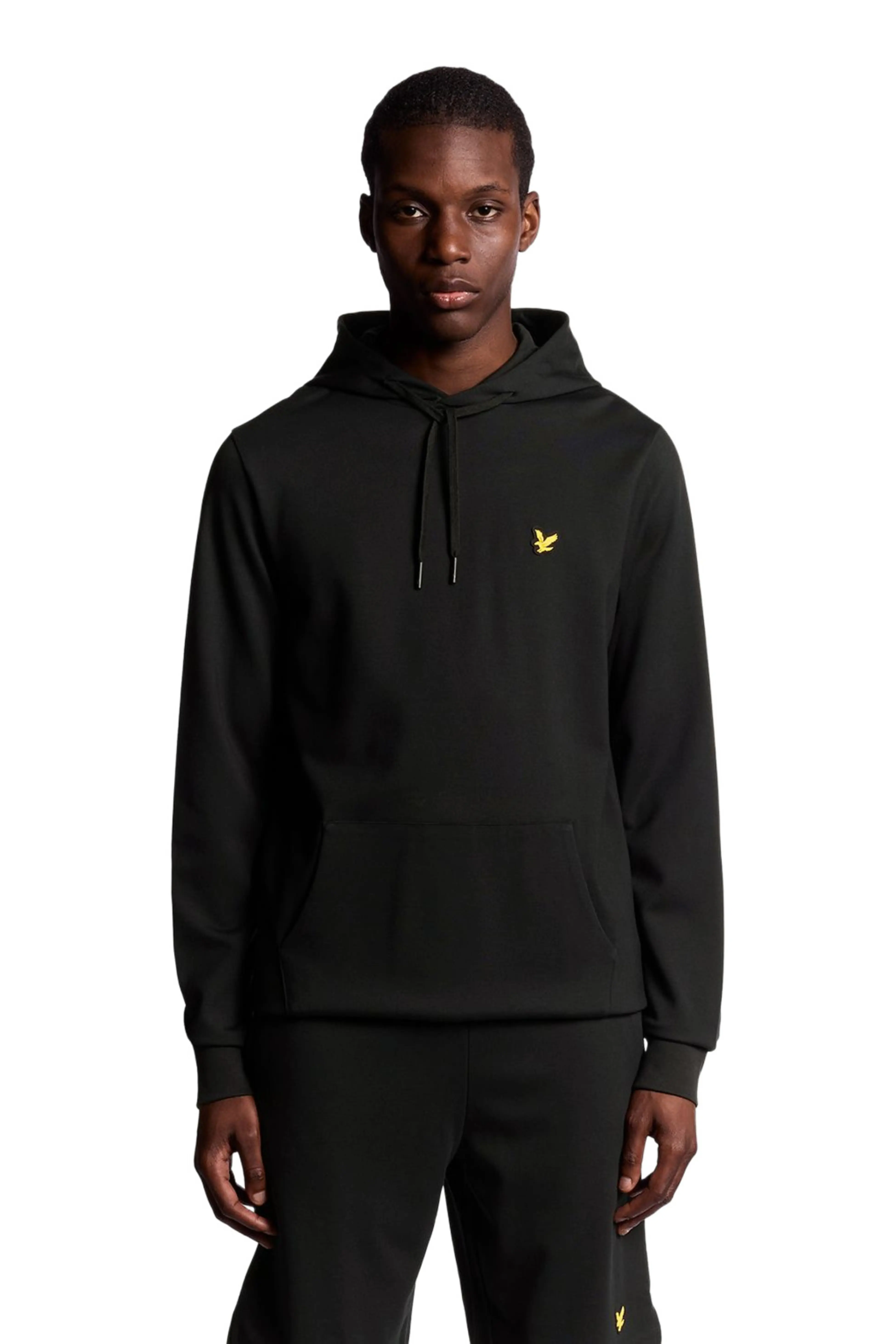 LYLE&SCOTT FLY FLEECE HOODIE ML24885 BLACK