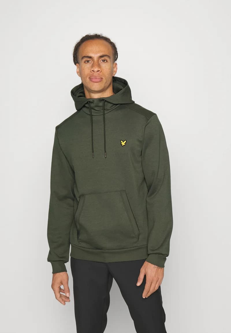 LYLE&SCOTT FLY FLEECE HOODIE GREEN ML24885
