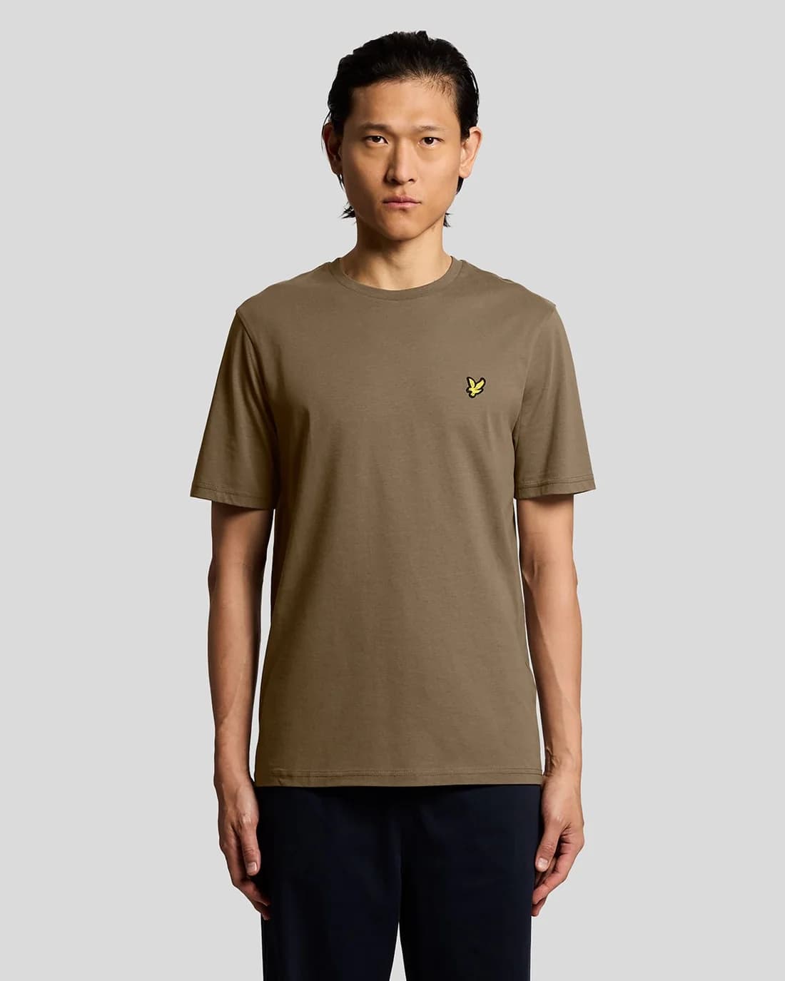 LYLE&SCOTT T-SHIRT CREW NET TS400VOG KHAKI