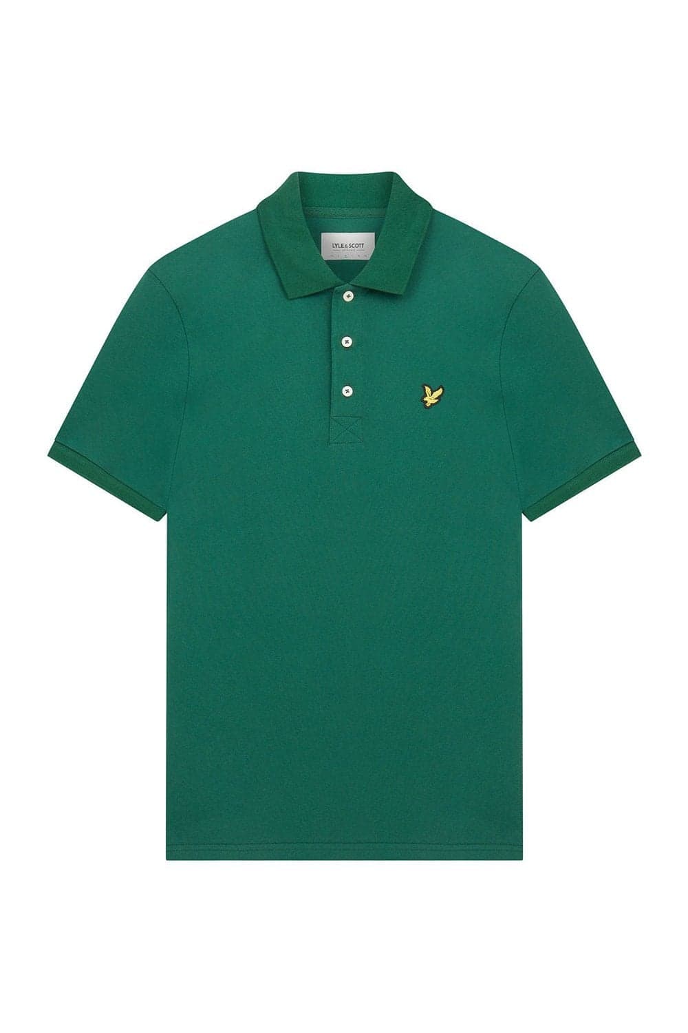 LYLE&SCOTT PLAIN POLO T-SHIRT GREEN SP400VOG