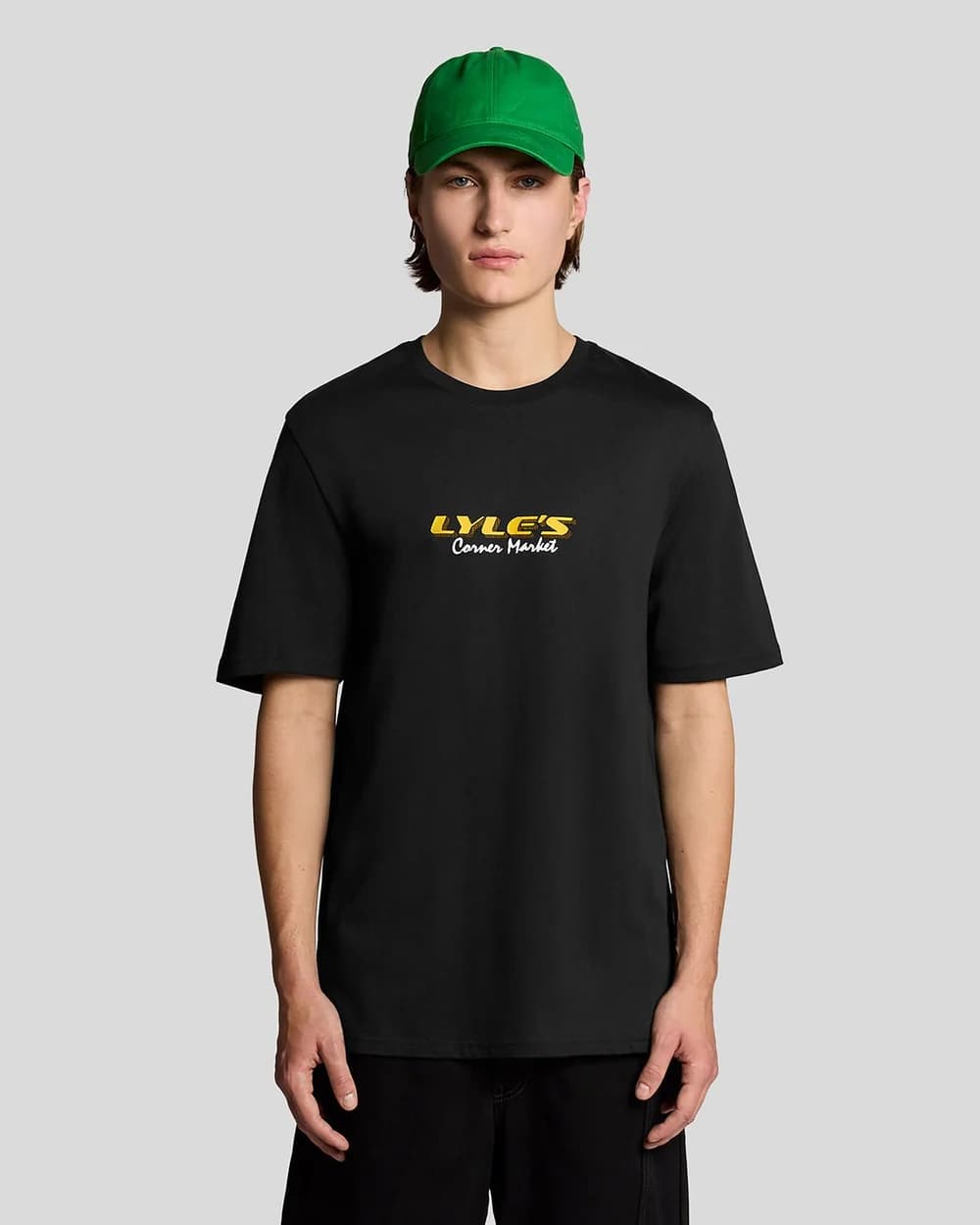 LYLE&SCOTT BACK PRINT GRAPHIC T-SHIRT TS2404V WHITE AND BLACK