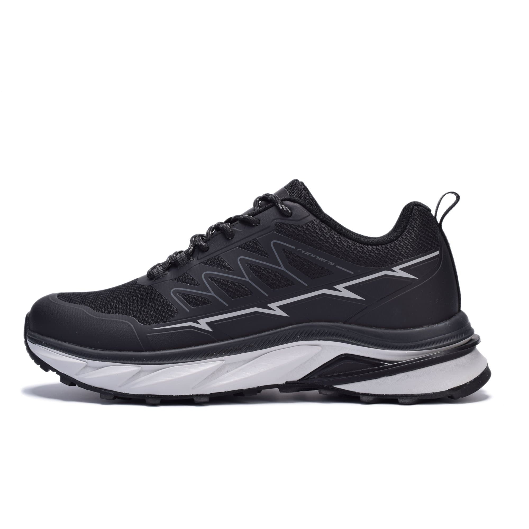 RUNNING SHOES MEN RUNNERS, RNS-252-09713 BLACK